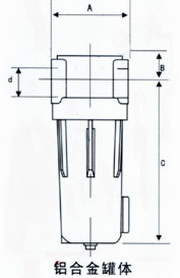 铝合金外壳系列气水分离器